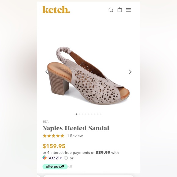 Like new Biza heeled sandals size 37 - Picture 3 of 7